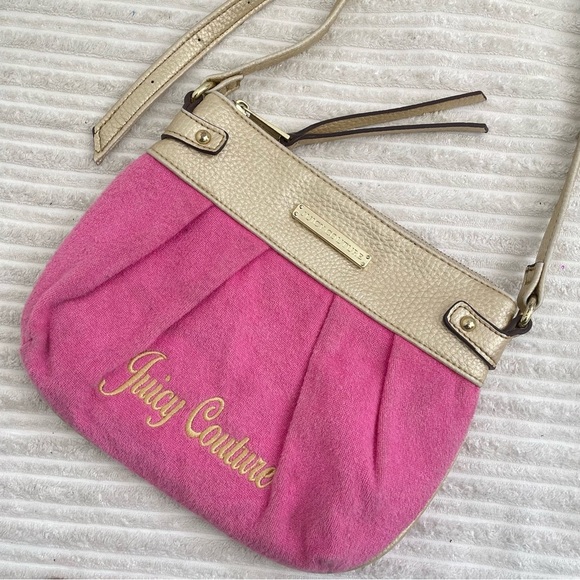 Juicy Couture Pink and Gold Crossbody Bag - Picture 1 of 6